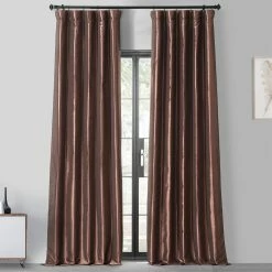 Flash Sale 🥰 Exclusive Fabrics Ex. Fabrics Faux Silk Taffeta 120-inch Blkout Curtain (1 Panel) Copper 🎉 -Exclusive Fabrics SHOP Ex. Fabrics Faux Silk Taffeta 120 inch Blkout Curtain 281 Panel29 1