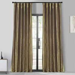 Flash Sale 🥰 Exclusive Fabrics Ex. Fabrics Faux Silk Taffeta 120-inch Blkout Curtain (1 Panel) Copper 🎉 -Exclusive Fabrics SHOP Ex. Fabrics Faux Silk Taffeta 120 inch Blkout Curtain 281 Panel29