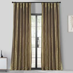 Cheapest 💯 Exclusive Fabrics Ex. Fabrics Faux Silk Taffeta 96-inch Blkout Curtain (1 Panel) Robin's Egg 🌟 -Exclusive Fabrics SHOP Ex. Fabrics Faux Silk Taffeta 96 inch Blkout Curtain 281 Panel29