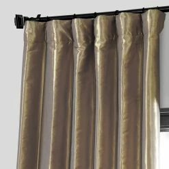 Cheapest 💯 Exclusive Fabrics Ex. Fabrics Faux Silk Taffeta 96-inch Blkout Curtain (1 Panel) Robin's Egg 🌟 -Exclusive Fabrics SHOP Ex. Fabrics Faux Silk Taffeta 96 inch Blkout Curtain 281 Panel29 3