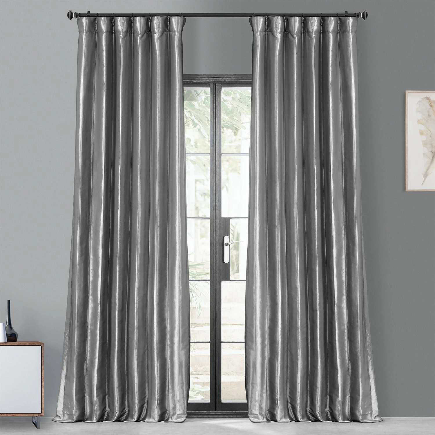 Cheap 👍 Exclusive Fabrics Ex. Fabrics Faux Silk Taffeta Solid Blkout Curtain (1 Panel) Eggshell 🔔 11 Cheap 👍 Exclusive Fabrics Ex. Fabrics Faux Silk Taffeta Solid Blkout Curtain (1 Panel) Eggshell 🔔 - Image 9