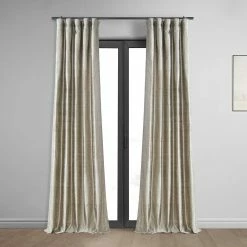 Best Pirce 🔥 Exclusive Fabrics Ex. Fabrics Signature Cashmere Textured Silk Curtain (1 Panel) 🤩