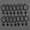 Cheapest 🎉 Exclusive Fabrics Exclusive Fabric Metal Curtain Hanging Ring Set - PKG Of 14, 14PKG Gloss Black 👍 -Exclusive Fabrics SHOP Exclusive Fabric Metal Curtain Hanging Ring Set PKG of 142C 14PKG