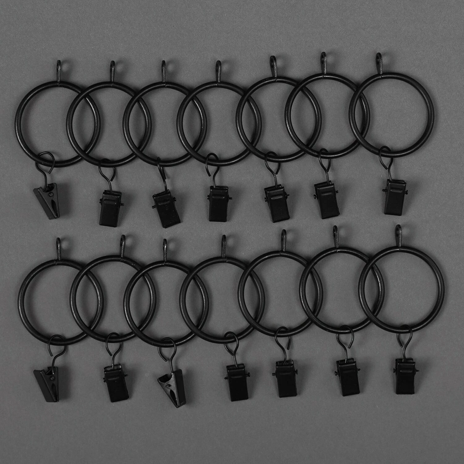 Cheapest 🎉 Exclusive Fabrics Exclusive Fabric Metal Curtain Hanging Ring Set - PKG Of 14, 14PKG Gloss Black 👍 3 Cheapest 🎉 Exclusive Fabrics Exclusive Fabric Metal Curtain Hanging Ring Set - PKG Of 14, 14PKG Gloss Black 👍