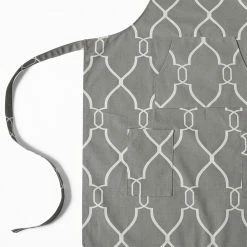 Best deal 🎉 Exclusive Fabrics Aiden Printed Cotton Apron - 27 X 34 💯 -Exclusive Fabrics SHOP Exclusive Fabrics Aiden Printed Cotton Apron 4
