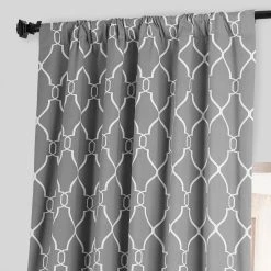 Budget 🌟 Exclusive Fabrics Aiden Printed Cotton Hotel Blackout Curtain (1 Panel) Aiden Gray 🌟 -Exclusive Fabrics SHOP Exclusive Fabrics Aiden Printed Cotton Blackout Curtain Pair 282 Panels29 2