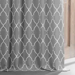 Budget 🌟 Exclusive Fabrics Aiden Printed Cotton Hotel Blackout Curtain (1 Panel) Aiden Gray 🌟 -Exclusive Fabrics SHOP Exclusive Fabrics Aiden Printed Cotton Blackout Curtain Pair 282 Panels29 4