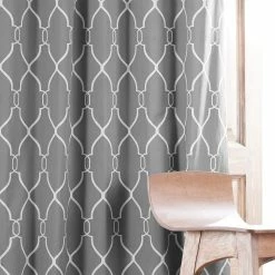 Budget 🌟 Exclusive Fabrics Aiden Printed Cotton Hotel Blackout Curtain (1 Panel) Aiden Gray 🌟 -Exclusive Fabrics SHOP Exclusive Fabrics Aiden Printed Cotton Blackout Curtain Pair 282 Panels29 5