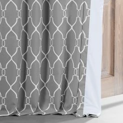 Budget 🌟 Exclusive Fabrics Aiden Printed Cotton Hotel Blackout Curtain (1 Panel) Aiden Gray 🌟 -Exclusive Fabrics SHOP Exclusive Fabrics Aiden Printed Cotton Blackout Curtain Pair 282 Panels29 6