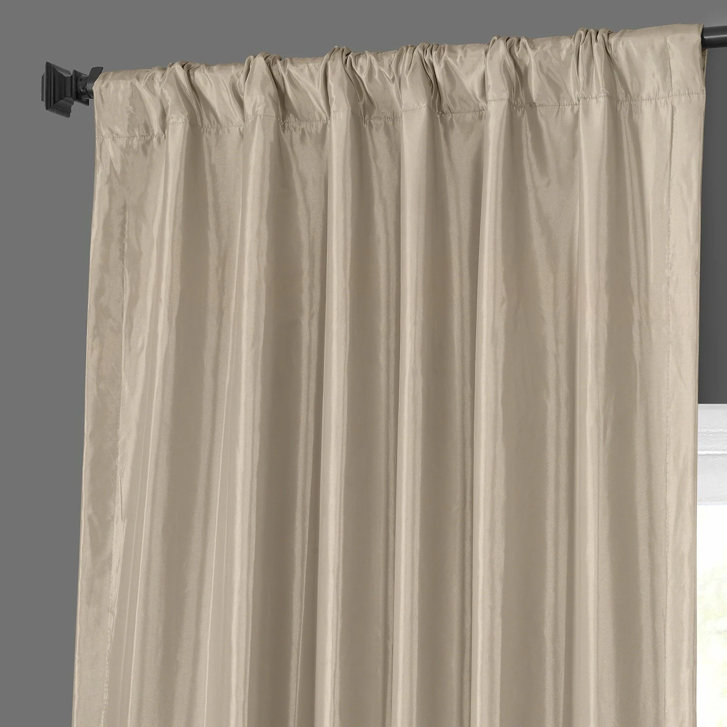 Coupon ๐ Exclusive Fabrics Antique Beige Faux Silk Taffeta Curtain (1 Panel) โญ 6 Coupon ๐ Exclusive Fabrics Antique Beige Faux Silk Taffeta Curtain (1 Panel) โญ - Image 4
