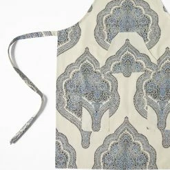 Best deal 🥰 Exclusive Fabrics Arabesque Printed Cotton Apron - 27 X 34 🎁 -Exclusive Fabrics SHOP Exclusive Fabrics Arabesque Printed Cotton Apron 4