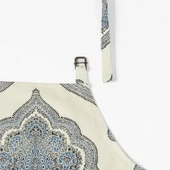 Best deal 🥰 Exclusive Fabrics Arabesque Printed Cotton Apron - 27 X 34 🎁 -Exclusive Fabrics SHOP Exclusive Fabrics Arabesque Printed Cotton Apron 5