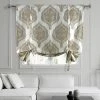 Deals ✨ Exclusive Fabrics Arabesque Printed Cotton Tie-Up Window Shade - 46 X 63 Arabesque Blue 🎉 -Exclusive Fabrics SHOP Exclusive Fabrics Arabesque Printed Cotton Tie Up Window Shade