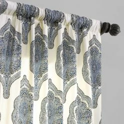Flash Sale ✔️ Exclusive Fabrics Arabesque Printed Cotton Twill Curtain (1 Panel) Arabesque Blue 💯 -Exclusive Fabrics SHOP Exclusive Fabrics Arabesque Printed Cotton Twill Curtain 4017c366 af23 4f55 9652 7f09da363333