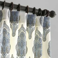Flash Sale ✔️ Exclusive Fabrics Arabesque Printed Cotton Twill Curtain (1 Panel) Arabesque Blue 💯 -Exclusive Fabrics SHOP Exclusive Fabrics Arabesque Printed Cotton Twill Curtain c3bcec76 9b25 4151 9c1f 4b213fbb7643