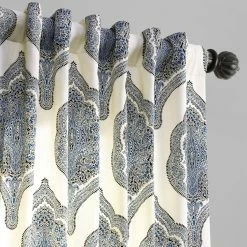 Flash Sale ✔️ Exclusive Fabrics Arabesque Printed Cotton Twill Curtain (1 Panel) Arabesque Blue 💯 -Exclusive Fabrics SHOP Exclusive Fabrics Arabesque Printed Cotton Twill Curtain fb7f6d11 08f4 44c6 8436 b815b162980f