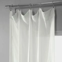 Discount ✔️ Exclusive Fabrics Aruba Striped Linen Sheer Curtain (1 Panel) Aruba White 😉 -Exclusive Fabrics SHOP Exclusive Fabrics Aruba Striped Linen Sheer Curtain 281 Panel29 10