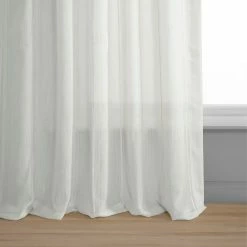 Discount ✔️ Exclusive Fabrics Aruba Striped Linen Sheer Curtain (1 Panel) Aruba White 😉 -Exclusive Fabrics SHOP Exclusive Fabrics Aruba Striped Linen Sheer Curtain 281 Panel29 13
