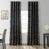 Best Sale 🤩 Exclusive Fabrics Astoria Black/Pewter Faux Silk Jacquard Curtain (1 Panel) ✨ -Exclusive Fabrics SHOP Exclusive Fabrics Astoria Black Pewter Faux Silk Jacquard Curtain Panel 3f26b7a7 b176 4773 93ee 59bdfc310eb6