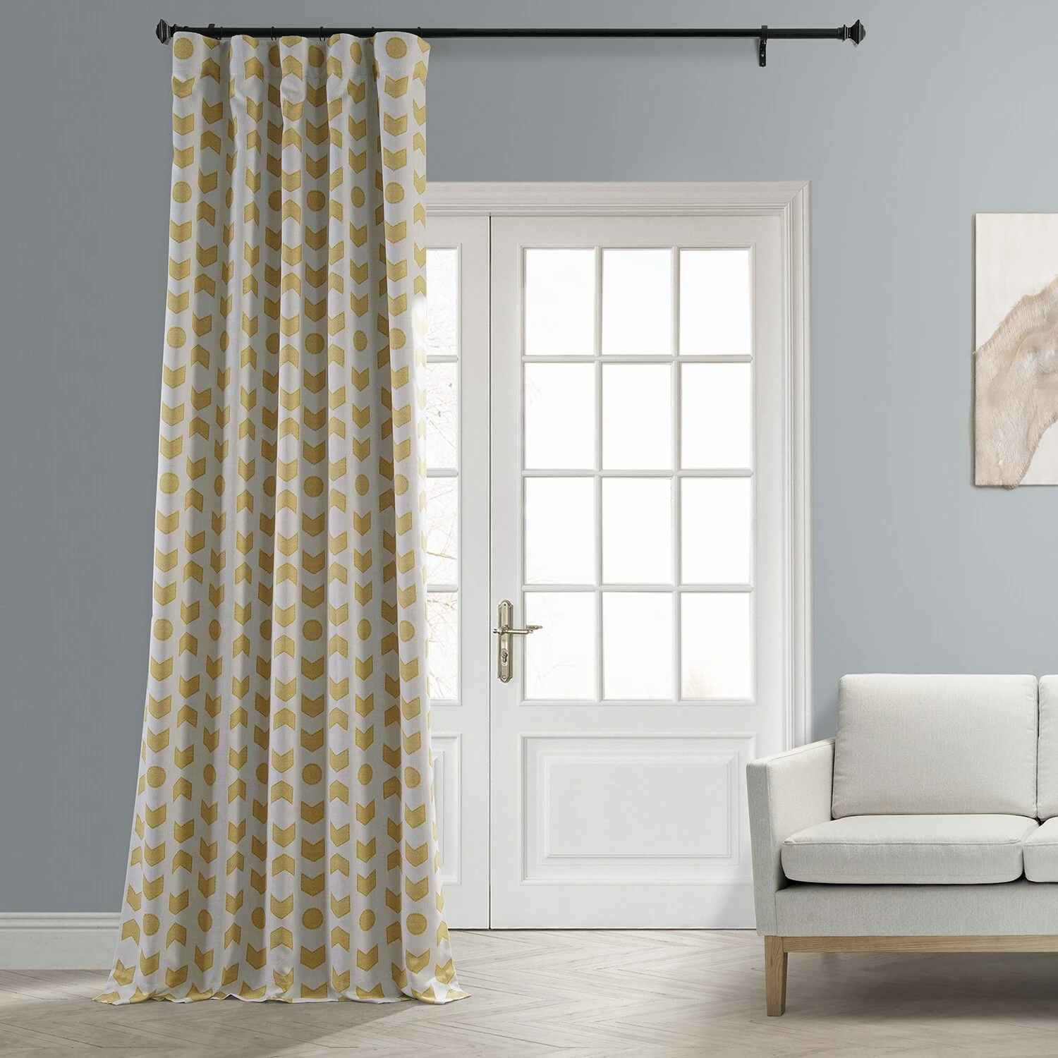 Flash Sale 😍 Exclusive Fabrics Badge Blackout Room Darkening Curtain Panel Pair (2 Panels) Badges Gold 👍 5 Flash Sale 😍 Exclusive Fabrics Badge Blackout Room Darkening Curtain Panel Pair (2 Panels) Badges Gold 👍 - Image 3