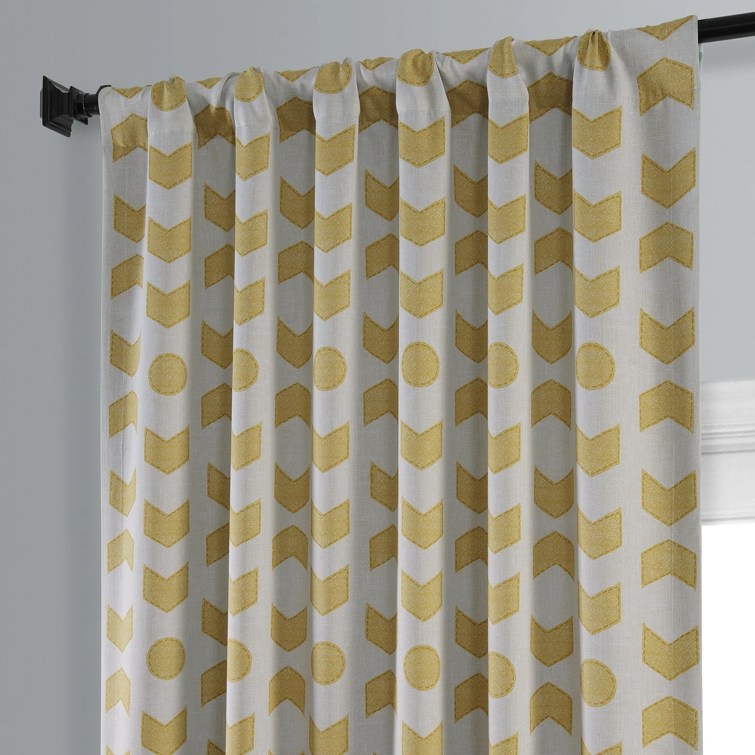 Flash Sale 😍 Exclusive Fabrics Badge Blackout Room Darkening Curtain Panel Pair (2 Panels) Badges Gold 👍 8 Flash Sale 😍 Exclusive Fabrics Badge Blackout Room Darkening Curtain Panel Pair (2 Panels) Badges Gold 👍 - Image 6