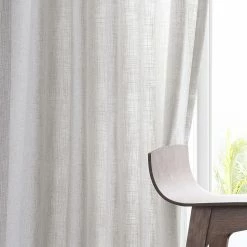Buy 🎉 Exclusive Fabrics Belgian Heavy Faux Linen Curtain (1 Panel) Dark Metal 🛒 -Exclusive Fabrics SHOP Exclusive Fabrics Belgian Heavy Faux Linen Curtain 6