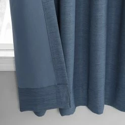 Hot Sale ⭐ Exclusive Fabrics Bellino Blackout Curtain (1 Panel) - 50 X 63 Gulf Blue 🛒 -Exclusive Fabrics SHOP Exclusive Fabrics Bellino Blackout Curtain 281 Panel29 11