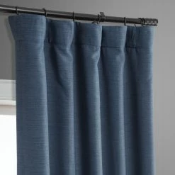 Hot Sale ⭐ Exclusive Fabrics Bellino Blackout Curtain (1 Panel) - 50 X 63 Gulf Blue 🛒 -Exclusive Fabrics SHOP Exclusive Fabrics Bellino Blackout Curtain 281 Panel29 7
