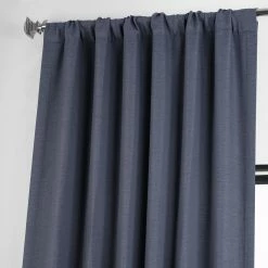 Best Pirce 😍 Exclusive Fabrics Bellino Blue Blackout Curtain Panel (1 Panel) ❤️ -Exclusive Fabrics SHOP Exclusive Fabrics Bellino Blue Blackout Curtain Panel 3