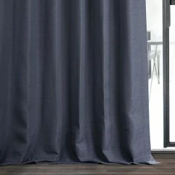 Best Pirce 😍 Exclusive Fabrics Bellino Blue Blackout Curtain Panel (1 Panel) ❤️ -Exclusive Fabrics SHOP Exclusive Fabrics Bellino Blue Blackout Curtain Panel 5