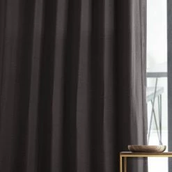 Discount 🎁 Exclusive Fabrics Smoked Truffle Bellino Room Darkening Curtain (1 Panel) 🥰 -Exclusive Fabrics SHOP Exclusive Fabrics Bellino Grey Blackout Curtain Panel 5