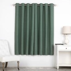Best Sale ⭐ Exclusive Fabrics Bellino Grommet Top 63-Inch Blackout Curtain Panel (1 Panel) - 50 X 63 Persimmon 😍 -Exclusive Fabrics SHOP Exclusive Fabrics Bellino Grommet Top 63 Inch Blackout Curtain Panel 3