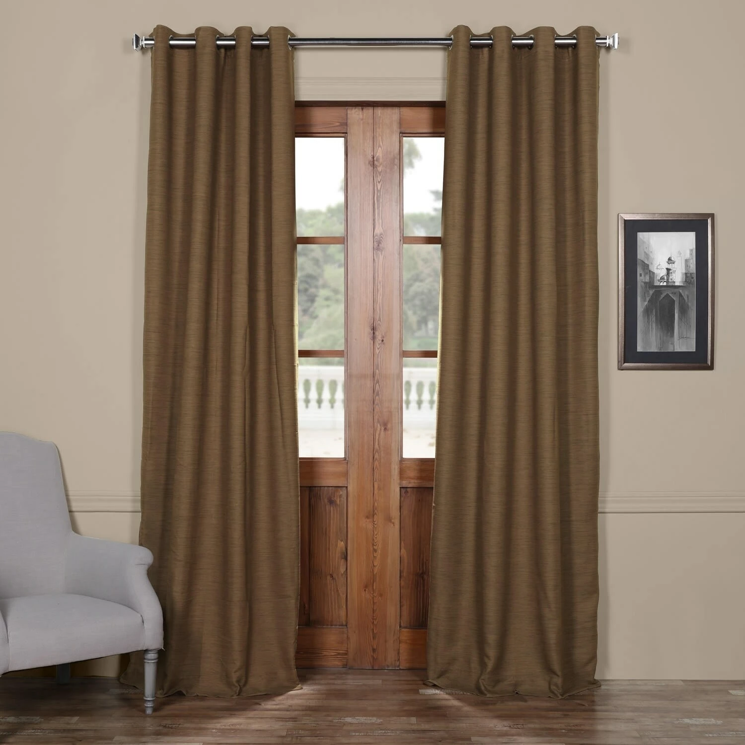 Brand new ❤️ Exclusive Fabrics Bellino Grommet Top 84-Inch Blackout Curtain Panel (1 Panel) - 50 X 84 Oat Cream 🤩 7 Brand new ❤️ Exclusive Fabrics Bellino Grommet Top 84-Inch Blackout Curtain Panel (1 Panel) - 50 X 84 Oat Cream 🤩 - Image 5