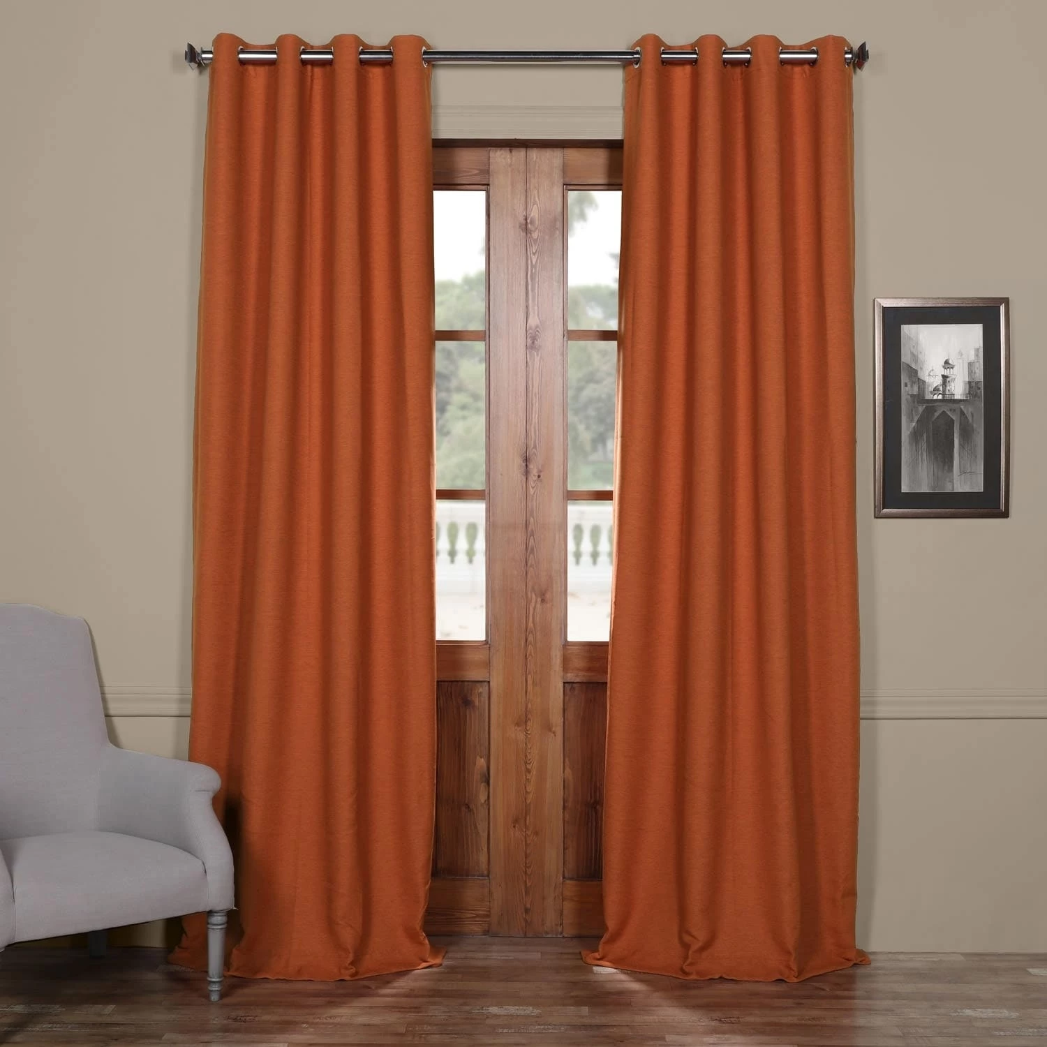 Brand new ❤️ Exclusive Fabrics Bellino Grommet Top 84-Inch Blackout Curtain Panel (1 Panel) - 50 X 84 Oat Cream 🤩 6 Brand new ❤️ Exclusive Fabrics Bellino Grommet Top 84-Inch Blackout Curtain Panel (1 Panel) - 50 X 84 Oat Cream 🤩 - Image 4