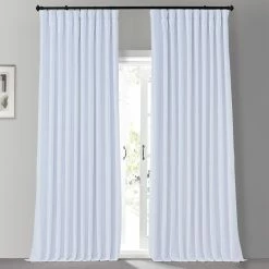 New 🔥 Exclusive Fabrics Blackout Extrawide Faux Dupioni Curtain (1 Panel) Storm Grey 🔔