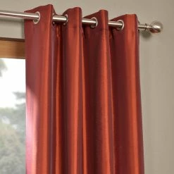 Budget 😀 Exclusive Fabrics Blackout Faux Silk Taffeta 120-inch Curtain (1 Panel) Gold Nugget 😀 -Exclusive Fabrics SHOP Exclusive Fabrics Blackout Faux Silk Taffeta 120 inch Curtain 281 Panel29 7