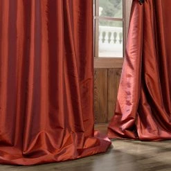 Budget 😀 Exclusive Fabrics Blackout Faux Silk Taffeta 120-inch Curtain (1 Panel) Gold Nugget 😀 -Exclusive Fabrics SHOP Exclusive Fabrics Blackout Faux Silk Taffeta 120 inch Curtain 281 Panel29 8