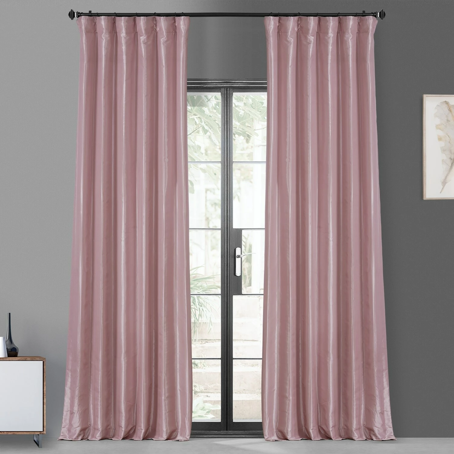 Buy 🌟 Exclusive Fabrics Ex. Fabrics Blackout Faux Silk Taffeta Curtain (1 Panel) Golden Spice 👏 7 Buy 🌟 Exclusive Fabrics Ex. Fabrics Blackout Faux Silk Taffeta Curtain (1 Panel) Golden Spice 👏 - Image 5