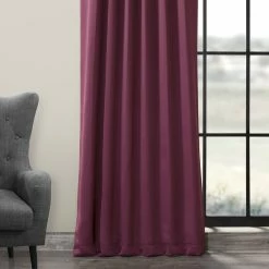 Best Pirce 🤩 Exclusive Fabrics Aubergine Blackout Curtain Panel Pair (2 Panels) 🤩 -Exclusive Fabrics SHOP Exclusive Fabrics Blackout Thermal Aubergine Curtain Panel Pair 618dbab8 7344 485d 9d06 9daf2fd7d761