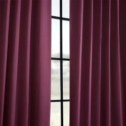Best Pirce 🤩 Exclusive Fabrics Aubergine Blackout Curtain Panel Pair (2 Panels) 🤩 -Exclusive Fabrics SHOP Exclusive Fabrics Blackout Thermal Aubergine Curtain Panel Pair 81a2c76c 165a 4a83 94c9 bafc850d430e