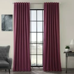 Best Pirce ๐คฉ Exclusive Fabrics Aubergine Blackout Curtain Panel Pair (2 Panels) ๐คฉ