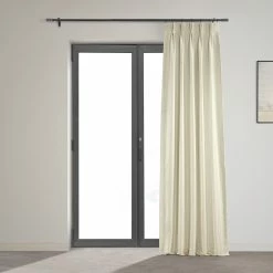 Wholesale 😀 Exclusive Fabrics Solid Faux Dupioni Pleated Blackout Curtain Panel Storm Grey ✔️ -Exclusive Fabrics SHOP Exclusive Fabrics Blackout solid Faux Dupioni Pleated Curtain Panel 281 Panel29 13