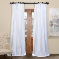 Wholesale 😀 Exclusive Fabrics Solid Faux Dupioni Pleated Blackout Curtain Panel Storm Grey ✔️ -Exclusive Fabrics SHOP Exclusive Fabrics Blackout solid Faux Dupioni Pleated Curtain Panel 281 Panel29 3