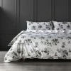 Discount 🎁 Exclusive Fabrics Blossom Neutral Cotton Percale Printed Reversible Duvet Cover Set 🔔 -Exclusive Fabrics SHOP Exclusive Fabrics Blossom Neutral Cotton Percale Printed Reversible Duvet Cover Set