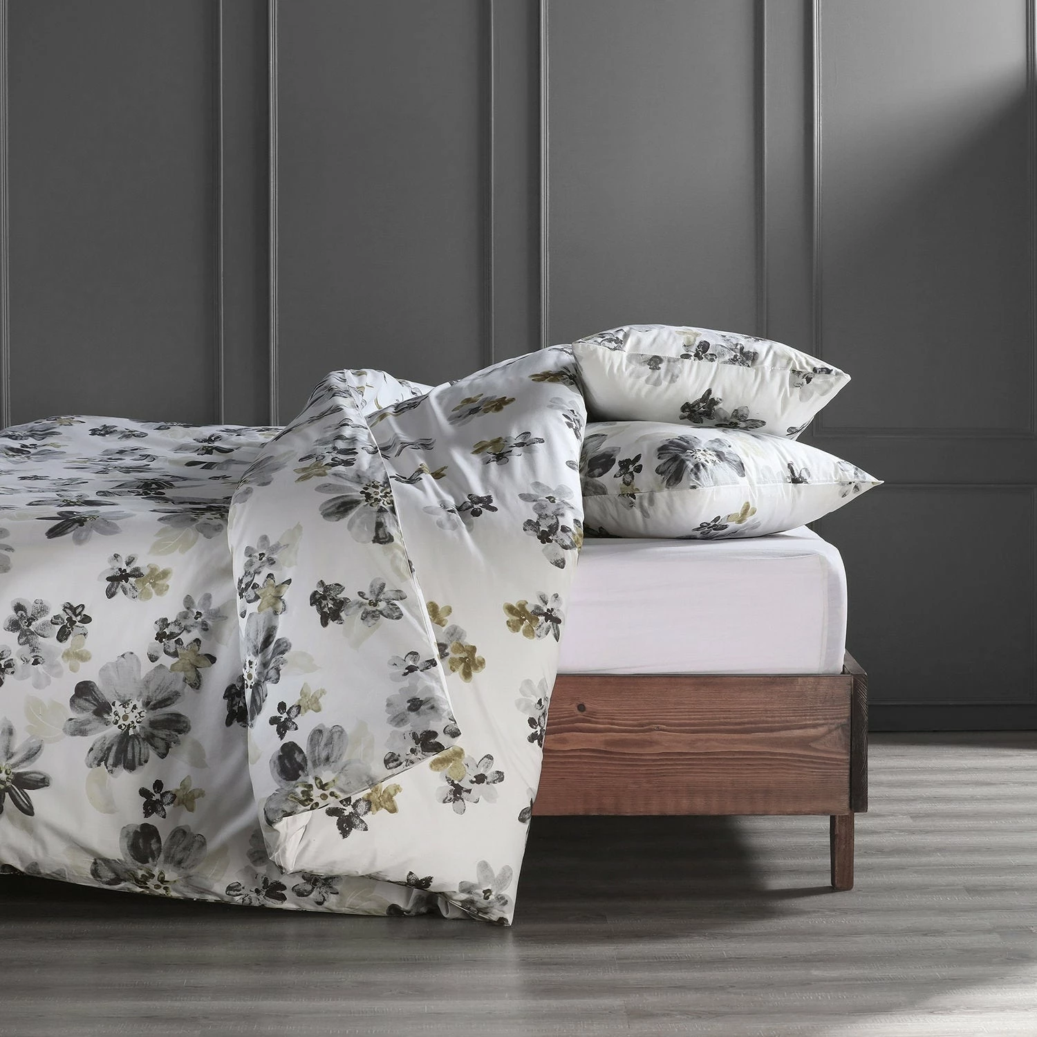 Discount 🎁 Exclusive Fabrics Blossom Neutral Cotton Percale Printed Reversible Duvet Cover Set 🔔 6 Discount 🎁 Exclusive Fabrics Blossom Neutral Cotton Percale Printed Reversible Duvet Cover Set 🔔 - Image 4