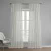 Best Sale ⭐ Exclusive Fabrics Bordeaux Striped Faux Linen Sheer Curtain (1 Panel) 😍 -Exclusive Fabrics SHOP Exclusive Fabrics Bordeaux Striped Faux Linen Sheer Curtain 281 Panel29