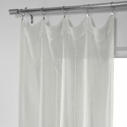 Best Sale ⭐ Exclusive Fabrics Bordeaux Striped Faux Linen Sheer Curtain (1 Panel) 😍 -Exclusive Fabrics SHOP Exclusive Fabrics Bordeaux Striped Faux Linen Sheer Curtain 281 Panel29 3