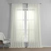 Deals ⭐ Exclusive Fabrics Borla Patterned Faux Linen Sheer Curtain (1 Panel) Borla Off-white ⌛ -Exclusive Fabrics SHOP Exclusive Fabrics Borla Patterned Faux Linen Sheer Curtain 281 Panel29