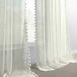 Deals ⭐ Exclusive Fabrics Borla Patterned Faux Linen Sheer Curtain (1 Panel) Borla Off-white ⌛ -Exclusive Fabrics SHOP Exclusive Fabrics Borla Patterned Faux Linen Sheer Curtain 281 Panel29 2
