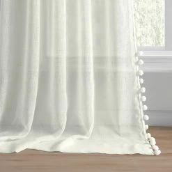 Deals ⭐ Exclusive Fabrics Borla Patterned Faux Linen Sheer Curtain (1 Panel) Borla Off-white ⌛ -Exclusive Fabrics SHOP Exclusive Fabrics Borla Patterned Faux Linen Sheer Curtain 281 Panel29 6